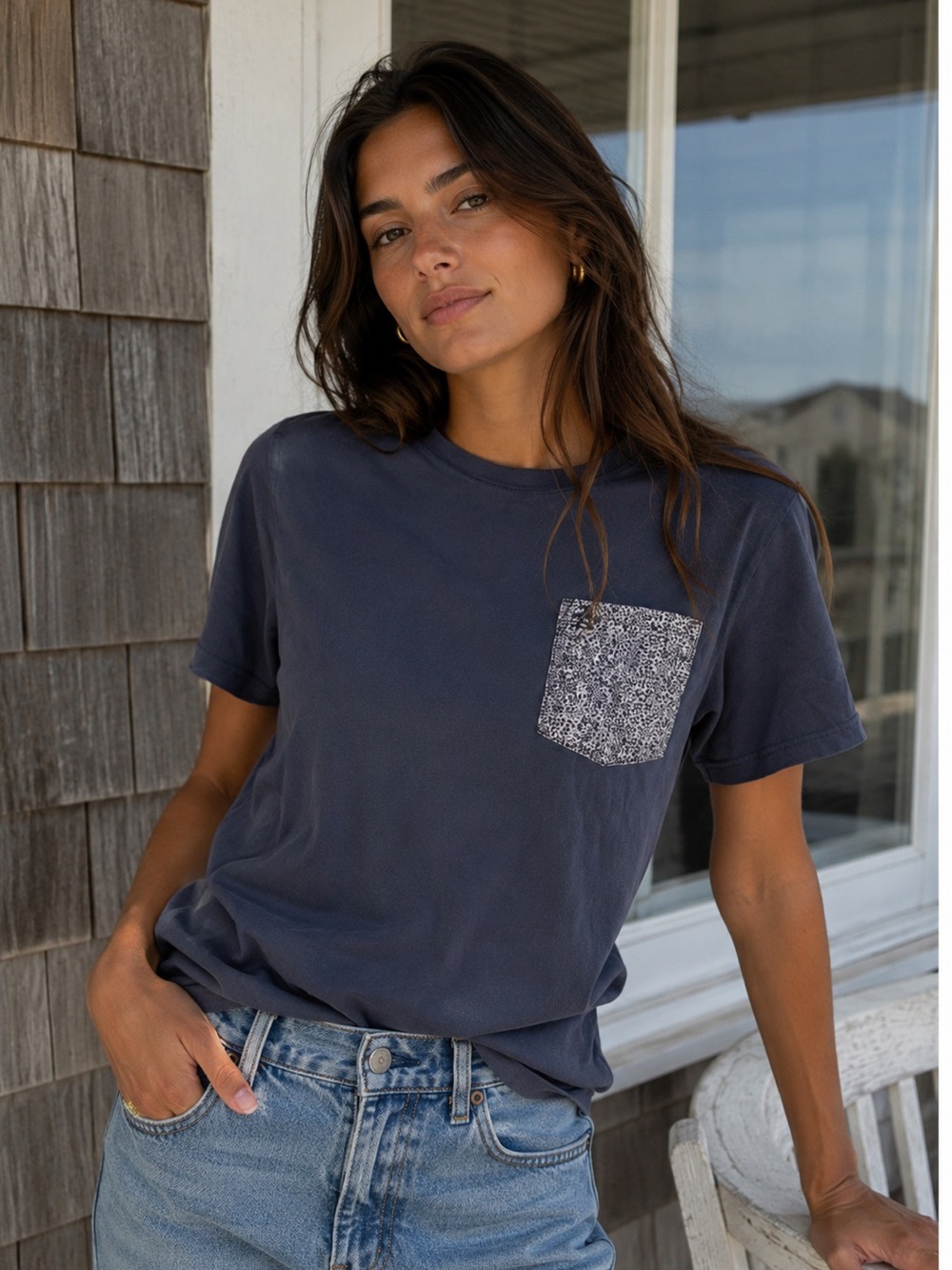 Original Penguin Y2K Preppy Pocket Tee Women’s Oversized M